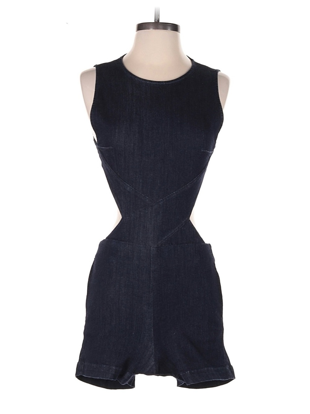 3x1 backless Denim Romper Size XS